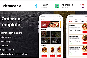 2 App Template Pizza Ordering App Online Food Ordering App Food App Pizzamenia源代码