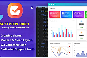 Softview – 管理面板和仪表板模板源代码