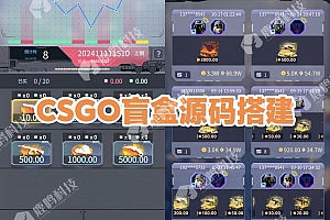 CSGO开箱网开发成品源码搭建部署二开,csgo盲盒开发成品demo案例