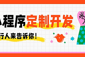 小程序定制开发价格详解:内行人揭秘小程序定制开发多少钱