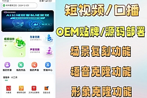 AI数字人克隆源码短视频口播制作
