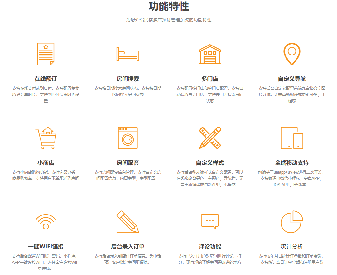 民宿酒店预订管理系统