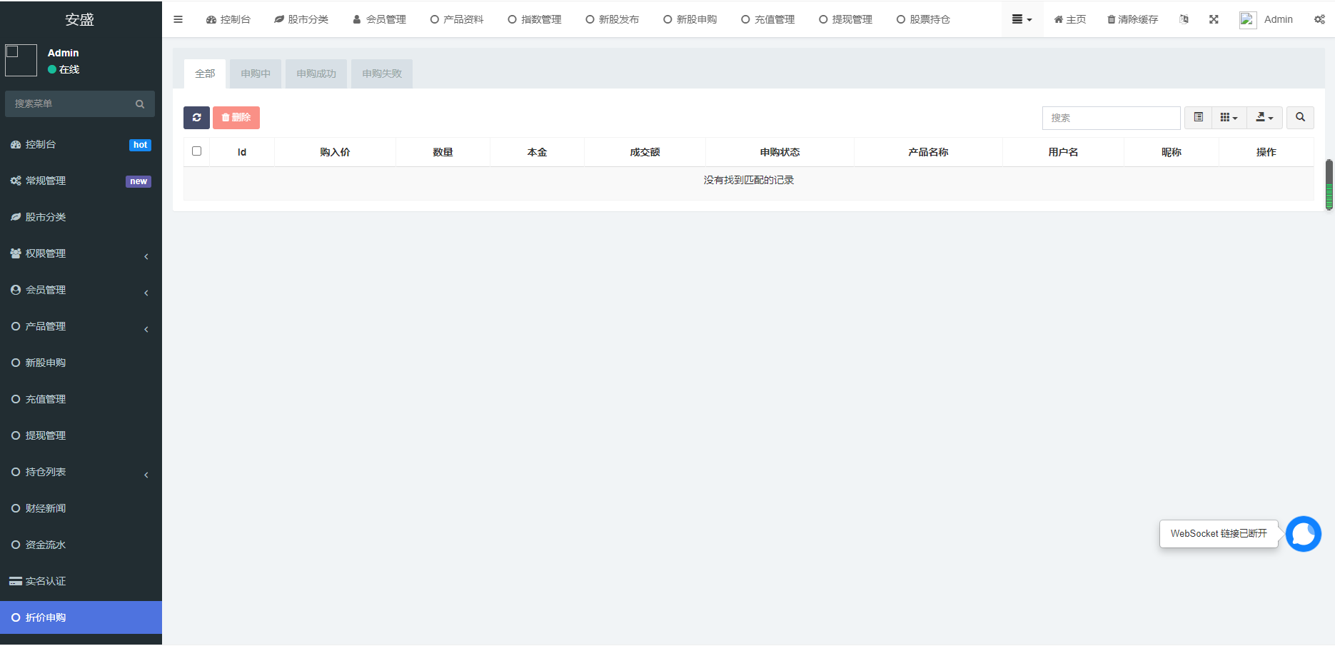【本站推荐】运营级台湾股票系统源码带新股申购国际股票系统全新后台股票前端uniapp