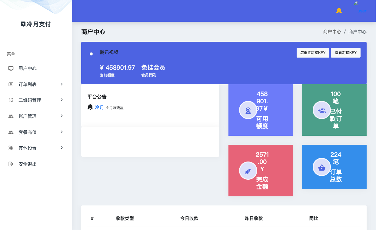 聚合易支付多商家端(微信、支付宝、QQ钱包等)