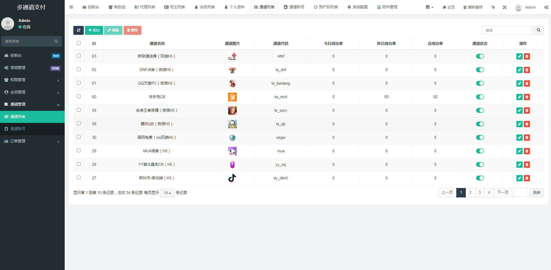 第三方支付系统,1.完美点券 2.虎牙金豆 3.YY金贝 4.快手快币!均支持支付宝和微信