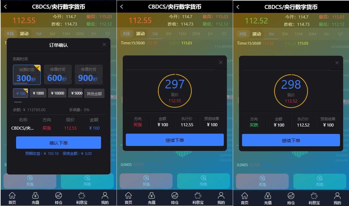 全新二开框架微盘系统/黑色理财外汇系统